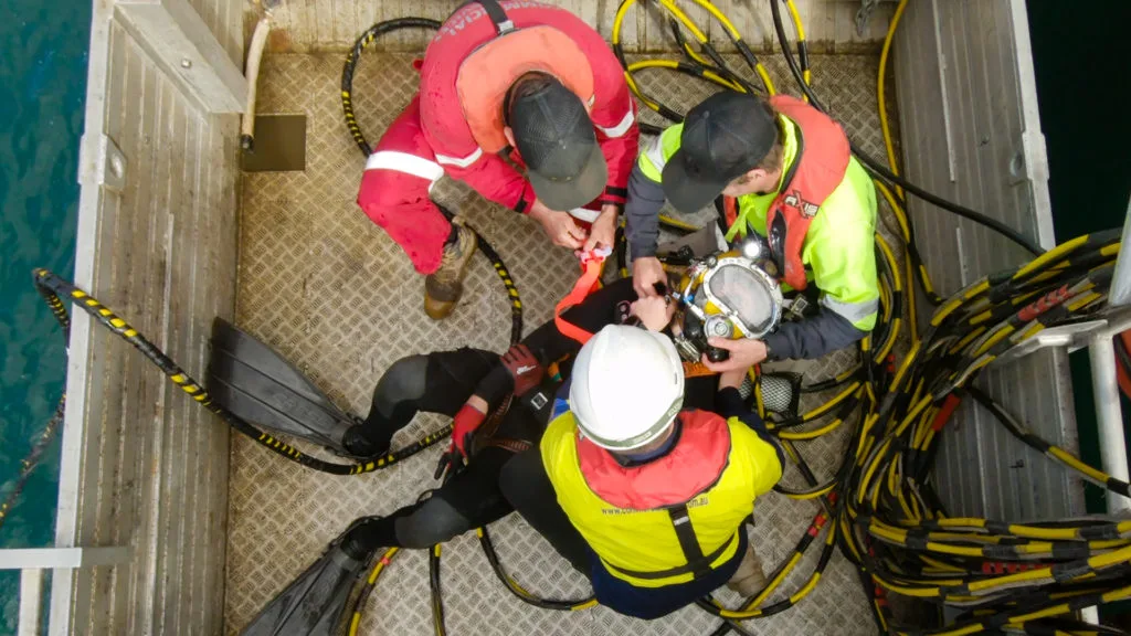 Simulated Commercial Diver Rescue Drills